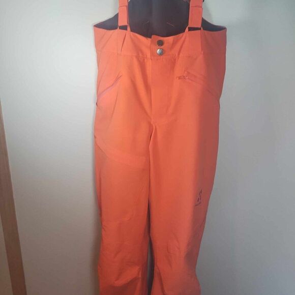 Haglof Snowpants‎ womans medium pfos/pfoa free suspenders orange - Picture 3 of 12